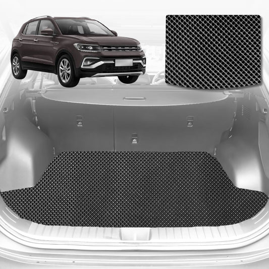 6D Diamond Car Boot Mat for VolksWagen T-Cross C12020-Current-Cargo Mat-Black-Outback GT