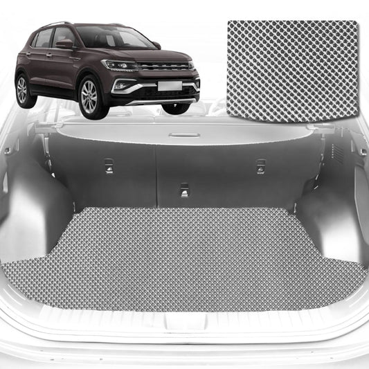 6D Diamond Car Boot Mat for VolksWagen T-Cross C12020-Current-Cargo Mat-Grey-Outback GT