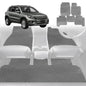 6D Diamond Car Floor Mats for VolksWagen Tiguan 2008-2016-Full Set-Grey-Outback GT