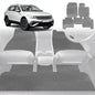 6D Diamond Car Floor Mats for VolksWagen Tiguan 2016-2023-Full Set-Grey-Outback GT