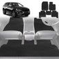 6D Diamond Car Floor Mats for Volvo XC60 2017-Current-Full Set-Black-Outback GT