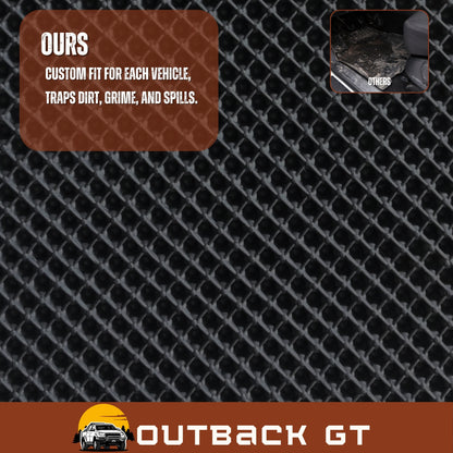 6D Diamond Car Floor Mats for Toyota Corolla 2007-2012 Full Set | Heavy Duty Carpet Liner