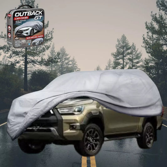 SilverShield Outdoor Car Cover for Toyota Hilux Double Cab 1988-1997 LC Univ Fit