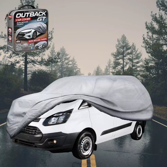 SilverShield Outdoor Car Cover for Ford Transit Sport 2014-Cur XL(new) Univ Fit